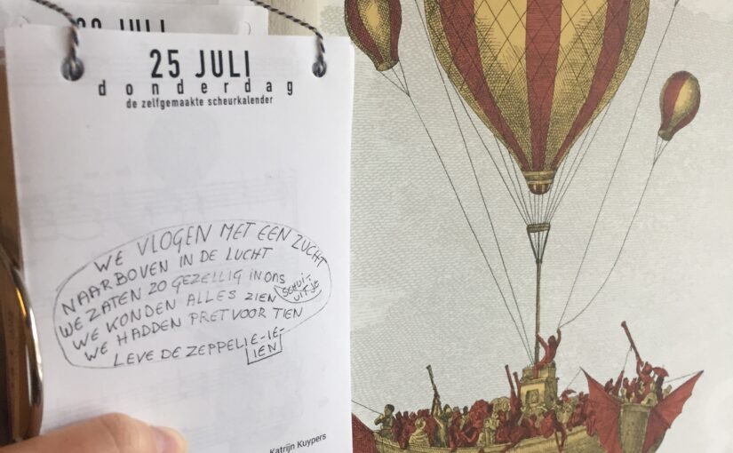 Inkijkje in de kalender