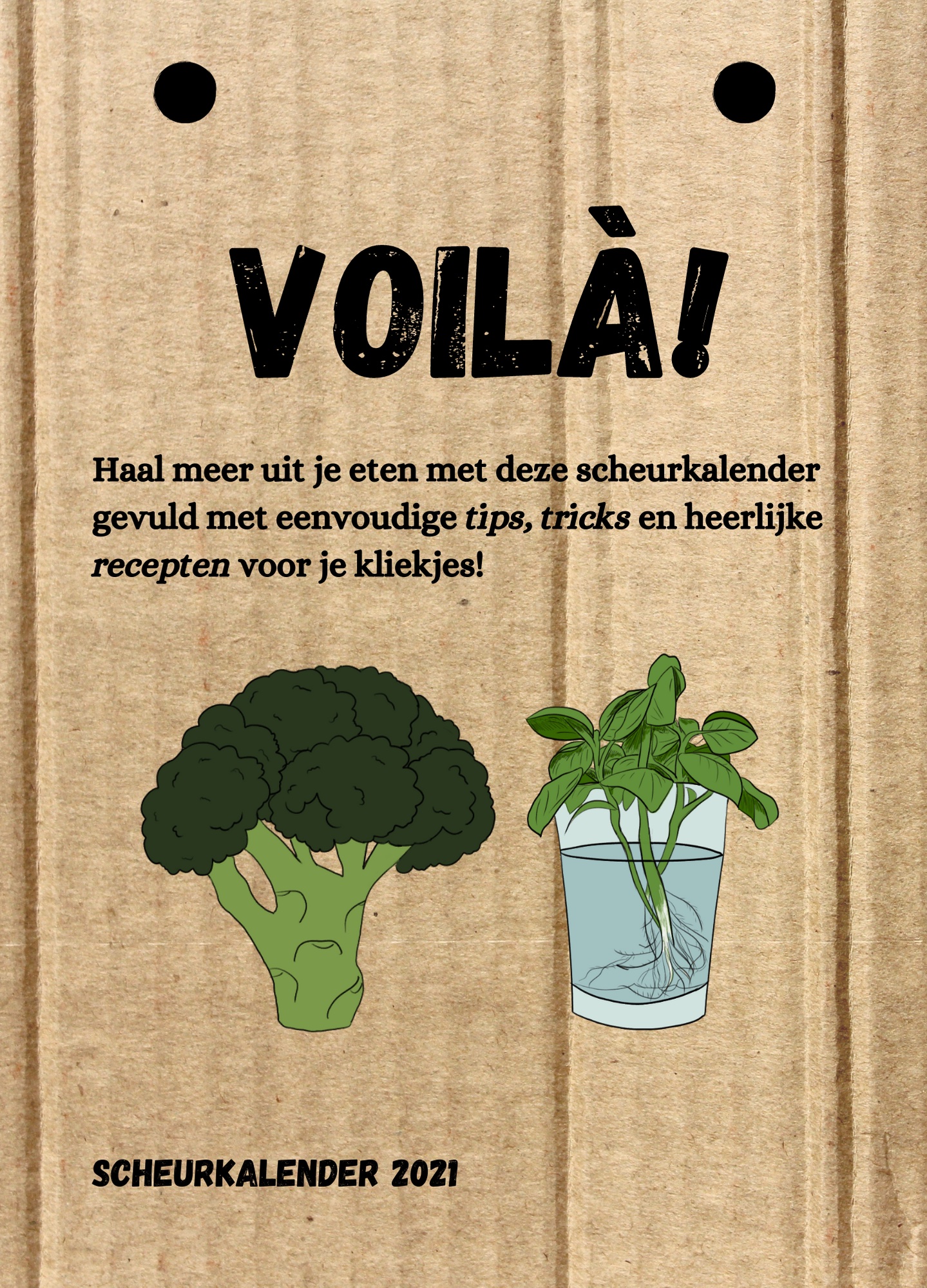 De Voedselverspillingsvrije Scheurkalender van Gerana